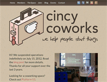 Tablet Screenshot of cincycoworks.com